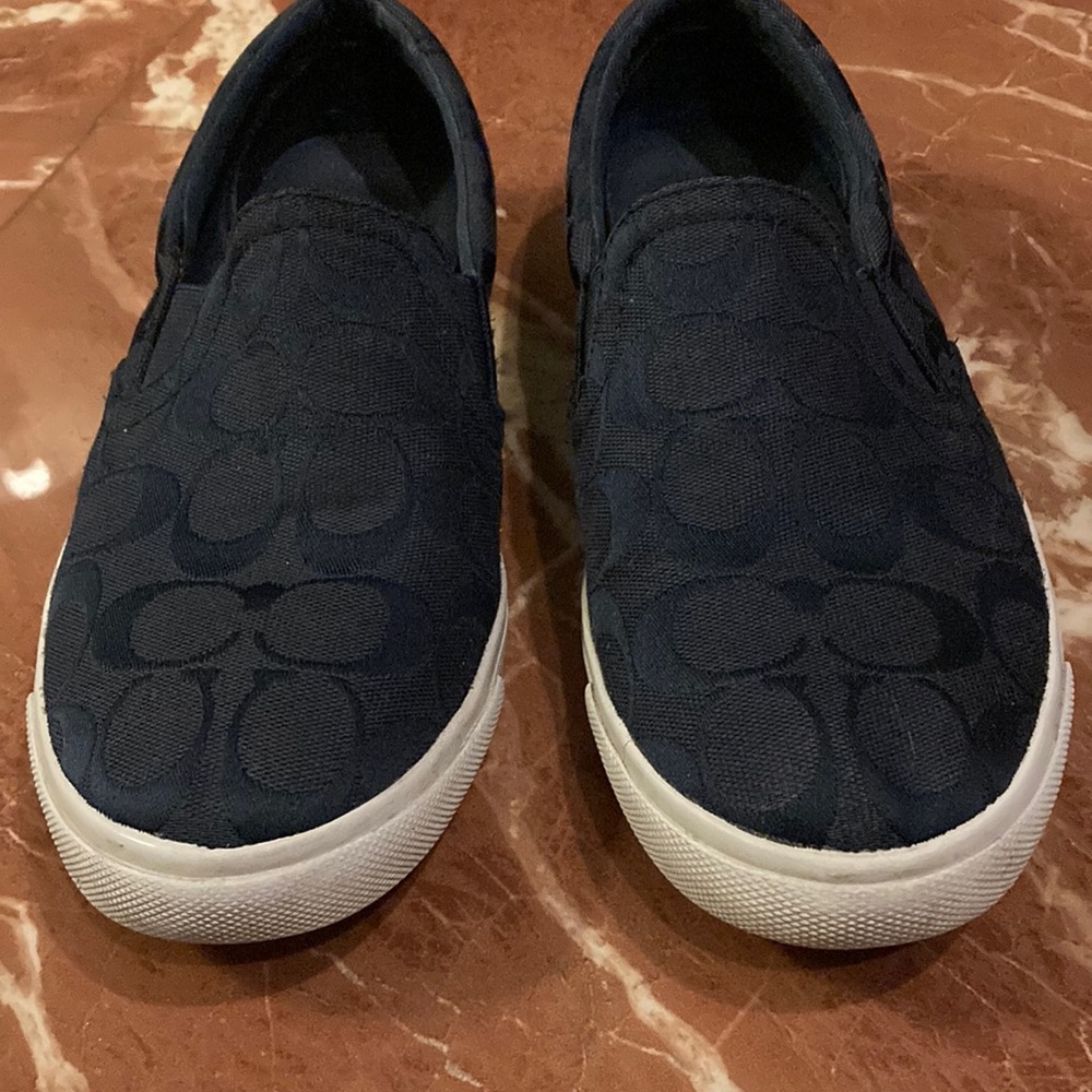 Beautiful Black Coach Sneakers - Picture 2 of 9